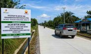 Wujud Komitmen PetroChina Jabung, Jalan Rigid Beton Sepanjang 1,96 Km di Simpang 4 Blok D Geragai Selesai Dibangun