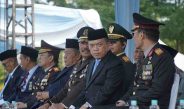 Gubernur Jambi, Dr. H. Al Haris menghadiri Upacara Peringatan Hari Bhayangkara ke 80 di Lapangan Garuda Kantor Gubernur Jambi, Rabu (01/07/2026) pagi.