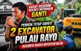 Aliansi Pemuda Merangin mempertanyakan status dua unit excavator yang dikaitkan dengan dugaan aktivitas PETI di Pulau Rayo, Kabupaten Merangin.