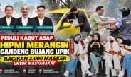 HIPMI Merangin bersama Bujang Upik membagikan 2.000 masker kepada masyarakat