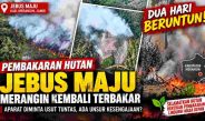 Kebakaran hutan di kawasan Jebus Maju Kabupaten Merangin terjadi di dua lokasi berbeda pada 14 dan 15 September 2026.