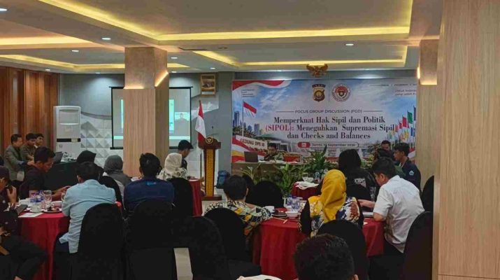 FGD Pusakademia Jambi dan Polda Jambi membahas penguatan hak sipil dan politik, supremasi sipil, serta checks and balances dalam demokrasi.