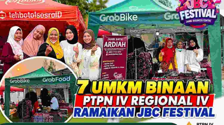 Tujuh UMKM binaan PTPN IV Regional IV mengikuti JBC Festival Jambi 2026
