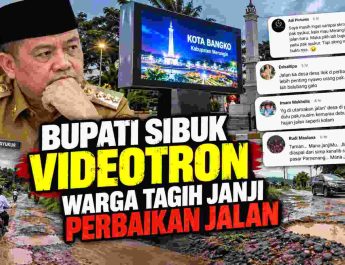 Warga Merangin tagih janji perbaikan jalan di tengah pembangunan videotron Taman Kota Bangko