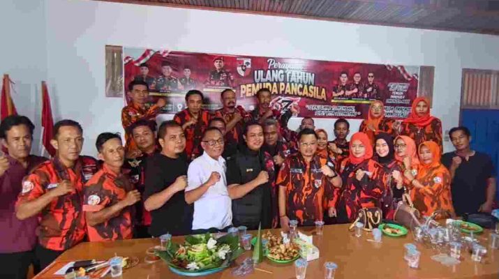 HUT ke-67 Pemuda Pancasila MPC Kabupaten Merangin bersama Ketua Hasren Purja Sakti.