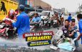 Darurat Udara di Kuala Tungkal, Dinkes dan IWO Turun Bagikan Masker ke Warga
