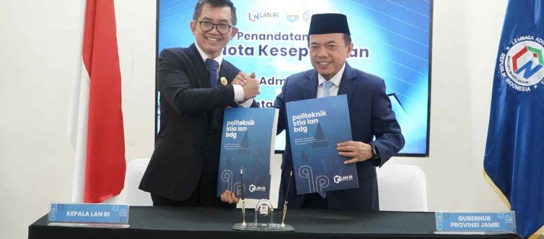 Gubernur Jambi Al Haris menandatangani kerja sama dengan LAN RI