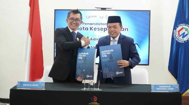 Gubernur Jambi Al Haris menandatangani kerja sama dengan LAN RI