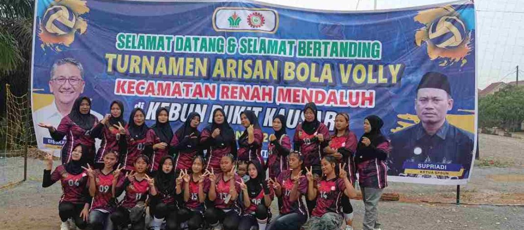 Dukung Potensi Olahraga Perempuan, PTPN IV Regional IV Kebun Bukit Kausar Sukses Gelar Turnamen Bola Voli Putri se-Kecamatan Renah Mendaluh